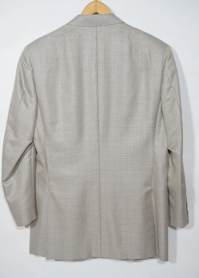 Canali Italy Herren Luxus Sakko Jacket Gr. 48 R Wolle-Seide grau AL 23320/00 - Bild 3 von 4