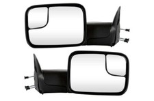 Set 94-02 Dodge Ram 150025003500 Manual Tow Mirrors - Driver Passenger Set 94-02 Dodge Ram 150025003500 Manual Tow Mirrors - Driver Passenger