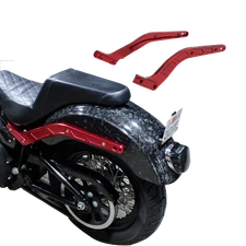 Red Rear Fender Support Struts for Harley 2018-24 Softail FL FX 180/70B16 Tires