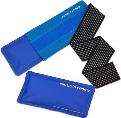 Soft Gel Ice Packs for Injuries Reusable with Extra Comfy Adjustable Cold Pack - Picture 10 of 19