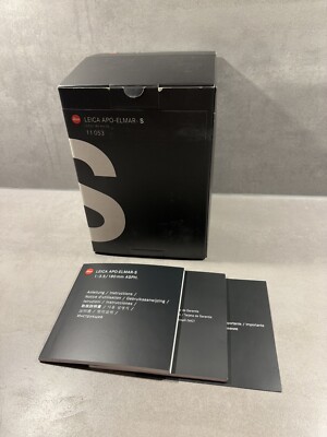 Leica Apo Elmar-S 3.5 180mm 11053 Nur Die Box mit Anleitungen