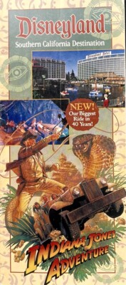 DISNEYLAND 1995 INDIANA JONES ADVENTURE Splash Mountain STAR TOURS Abominable Sn
