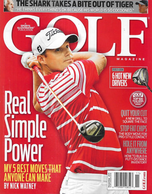 Golf Magazine Real Simple Power Nick Watney Greg Norman Stop Fat Chips 2011