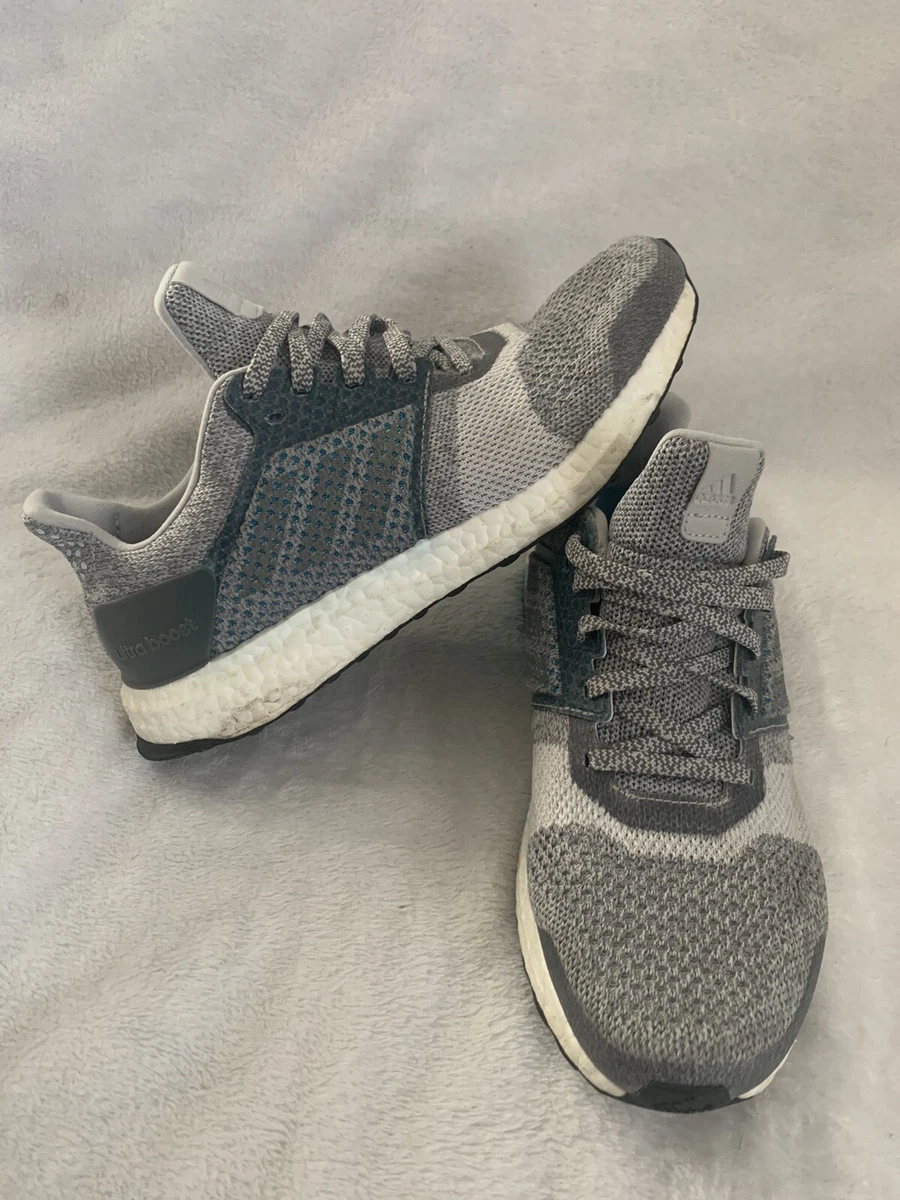 Aparecer colchón la seguridad Adidas Ultra Boost St Grey White Women's 8 Running Sneakers Shoes BY1900 |  eBay