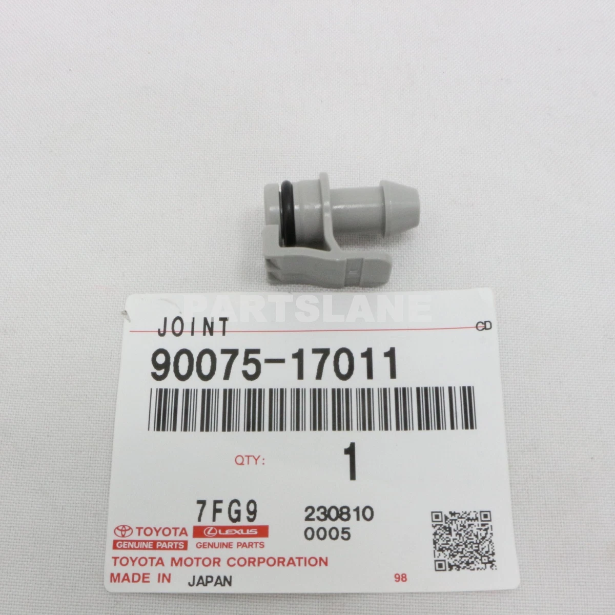 90075-17011 Toyota OEM Genuine JOINT, HEADLAMP CLEANER ELBOW, NO.2 