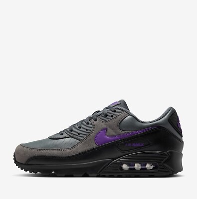 Nike Air Max 90 Sneakers Iron Gray/Black/White/Wild Grape IF0670-004 US 7-12