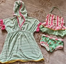 Girls Matilda Jane Brilliant Daydream Wake Boarding Swim Set Sz 6