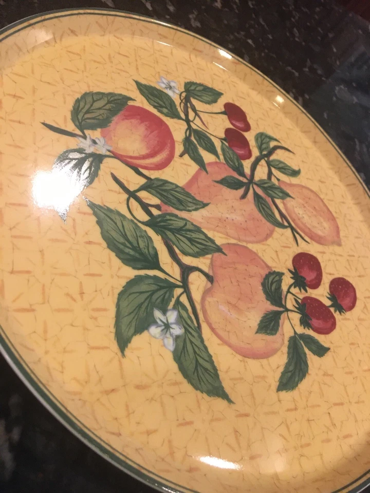 LIMOGES FRANCE PHILIPPE DESHOULIERES V&A MUSEUM KENSINGTON GARDENS CAKE PLATE - Image 4 of 4