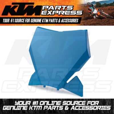 NEW OEM KTM START NUMBER PLATE NEPTUNE BLUE 125 250 300 350 450