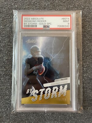 2022 Absolute Football Desmond Ridder By Storm Gold RC /10 PSA 9 | eBay
