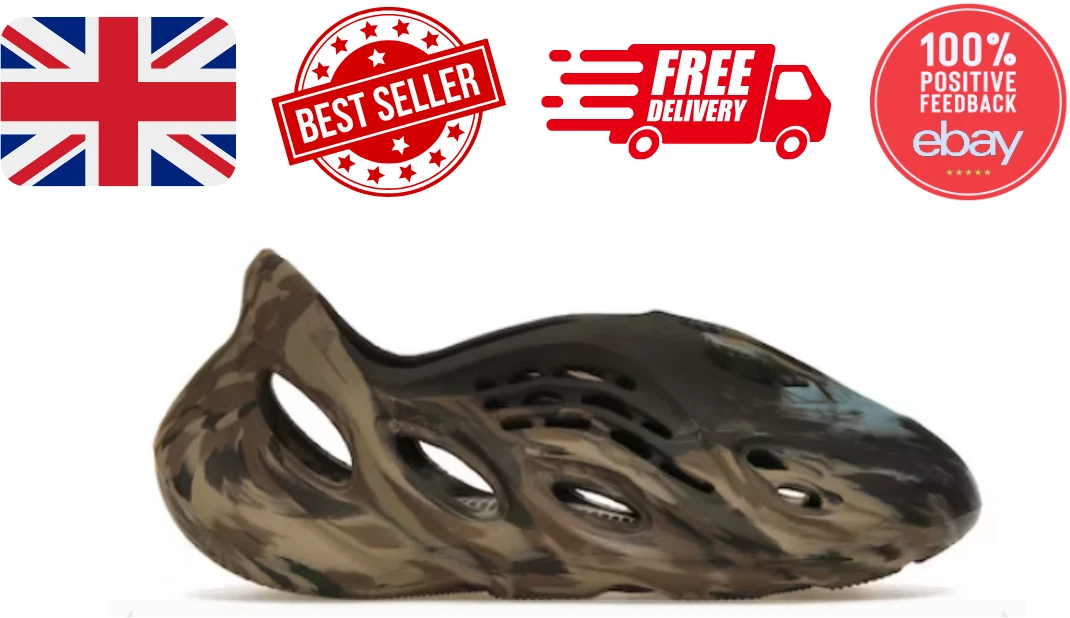 Adidas Yeezy Foam RNR MX Cinder UK8 US8 EU42 ID4126 spedizione veloce ✔️