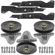 54" Deck Spindles w/ Pulley Blades Rebuild Kit for Troy Bilt TB2454 54" Deck