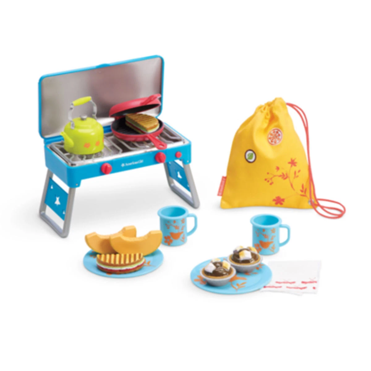 NIB ~American Girl Doll Truly Me Camp Treats Set Stove Food Camping  Accessories