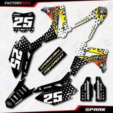White Spark Racing Graphics Kit fits Honda CRF250R 14-17 Crf 250 Crf250