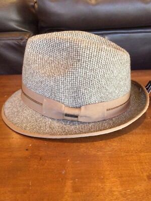 Dorfman Men’s Hat Circa 1921 Brown Tone Fedora Large NWT $80