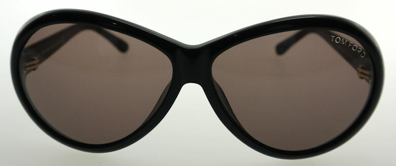 Tom Ford GERALDINE 202 01J Black / Brown Sunglasses TF202  display picture 3