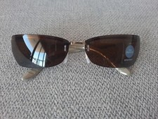 Silhouette Rimless Sunglasses Model 8086 Color Gold Brown Ceramic Polarizd