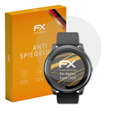 atFoliX 3x Displayfolie für Haylou Solar LS05 Schutzfolie matt&stoßfest Folie