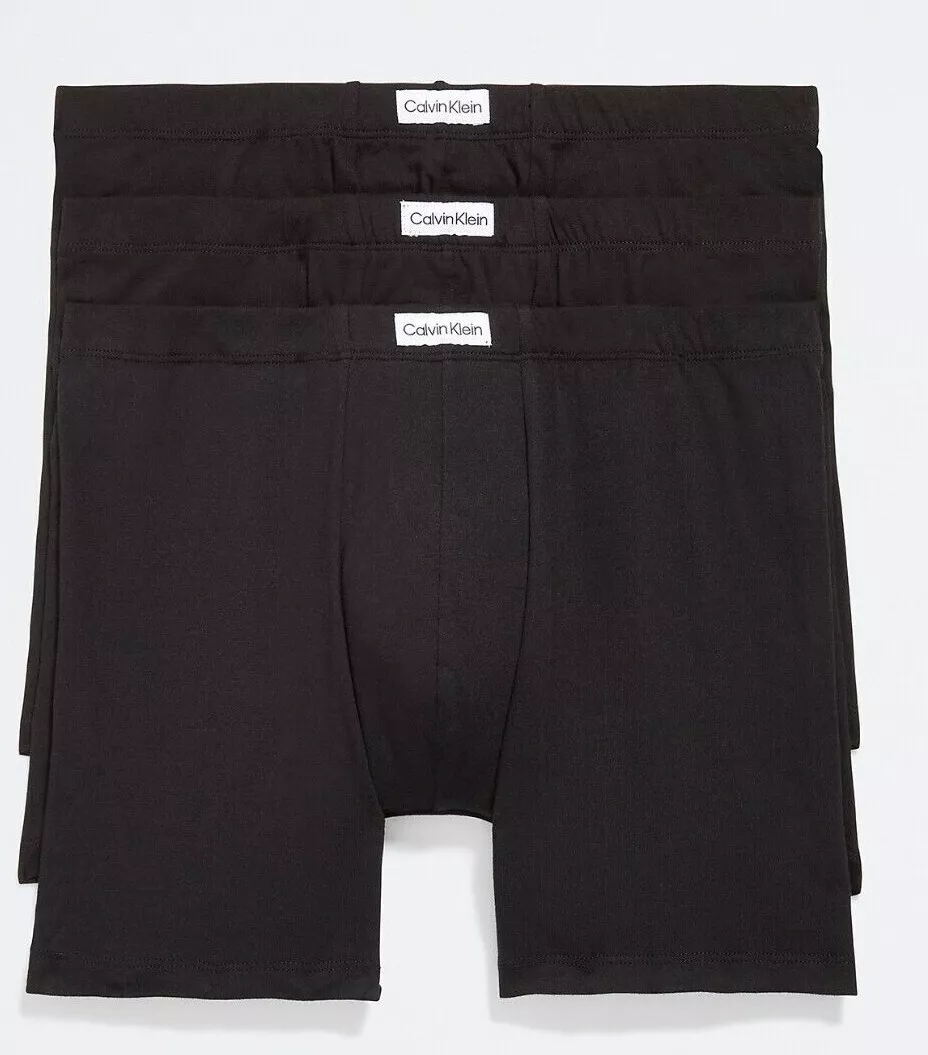 3 Pack Calvin Klein STRETCH Cotton Boxer Briefs Pure Fit MEDIUM LARGE  XLARGE $43