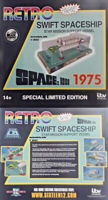 Sixteen12 Space 1999 Retro Swift Raumschiff neues Druckguss Metall Modell 'One of 300'