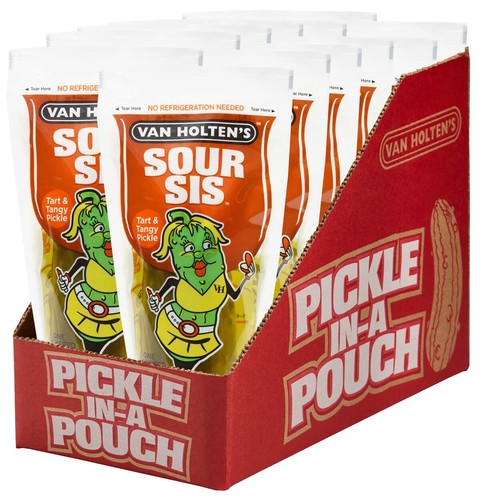 Van Holten's - Pickle-In-A-Pouch - Sour Sis - 12-pak - Zdjęcie 1 z 3