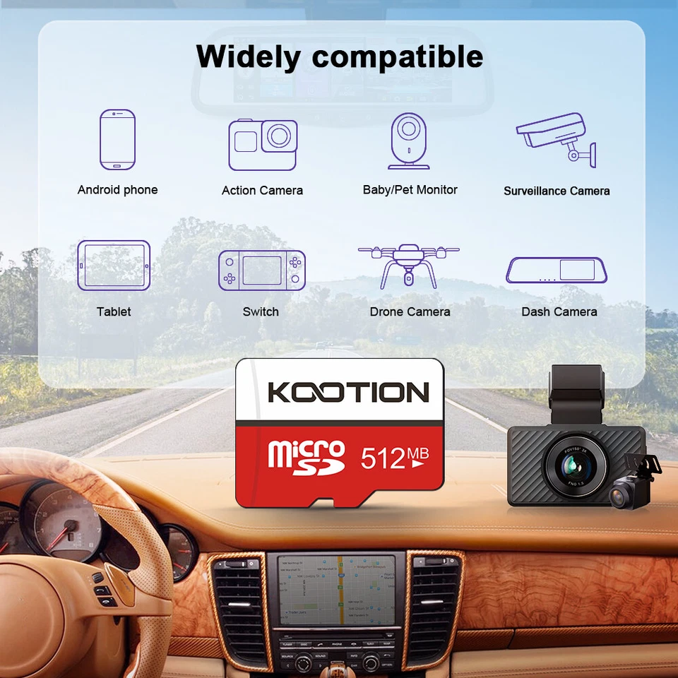 Micro SD Card 5Pack 512MB Class-10 Micro SDHC Card UHS-I High Speed TF Card - Image 4 of 4