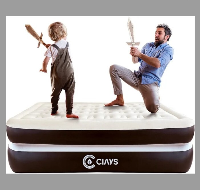 Ciays Air Mattress with Built-in Pump, 16" Elevated Blow Up Mattress with Carryi Ciays Air Mattress with Built-in Pump, 16" Elevated Blow Up Mattress with Carryi