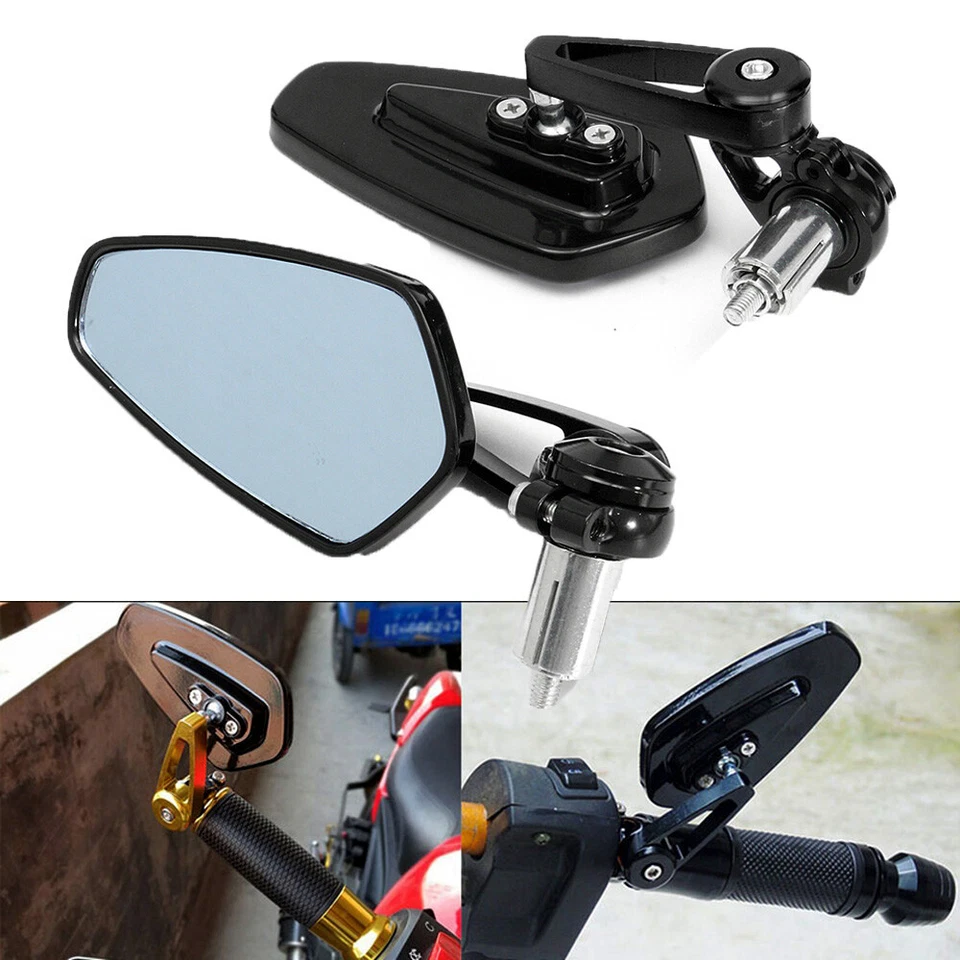 Espejos retrovisores laterales extremos manillar 7/8" para motocicleta Triumph Speed Triple Foto 4 de 4