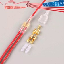50sets 4.0mm Bullet Terminal Car Electrical Male Female Wire Crimp Connector