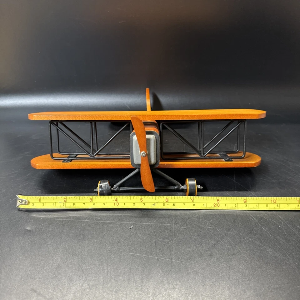 Wood Wooden Airplane Propeller 10"x8”x3" Toy Home Decoration Model/Used - Image 4 of 4