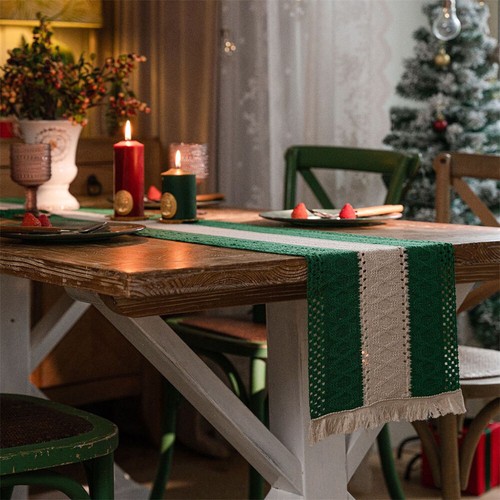 Table Runner Placemat Table Cloth Cover Christmas Party Home Dining Room Decor - Picture 13 of 45