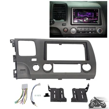Double Din Car Radio Install Dash Kit w/ Wiring Harness For 06-11 Honda Civic