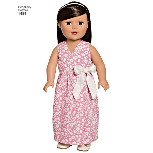 SIMPLICITY 1484 DOLLS CLOTHES Sewing Pattern Sizes 18" - 45.5cms DAY WEAR - Picture 9 of 10