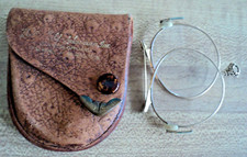 Folding 1/10 12K Gold Filled FOLDING Eyeglasses hallmarked AO w/ Lens  Case