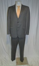 Brooks Brothers 1818 Madison Gray Striped Loro Piana Two Button Suit 42L