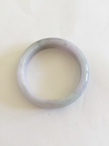 Light Lavender Natural Jade Bangle Bracelet - in size 54 MM diameter- J113 - Picture 4 of 11