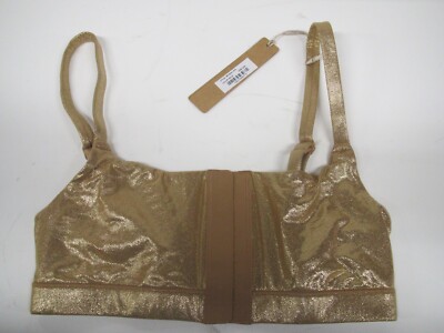 SKIMS Fits Everybody Crossover Bralette/ Gold XXS/(BR-SCN