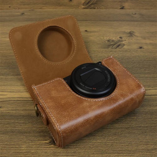 PU Leather Compact Camera Bag Pouch Case Cover for Sony ZV-1F ZV-1 II ZV1 2 - Picture 9 of 35