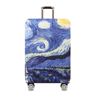 Spandex Travel Luggage Cover Cute Pink Suitcase Protector Bag,Black Letter A With Boho Floral Flowers Leaves Anti-Scratch,Dust-Proof Washable Baggage Covers For Kid Adult,S (For 18-21 Inch Luggage) | Suitcases