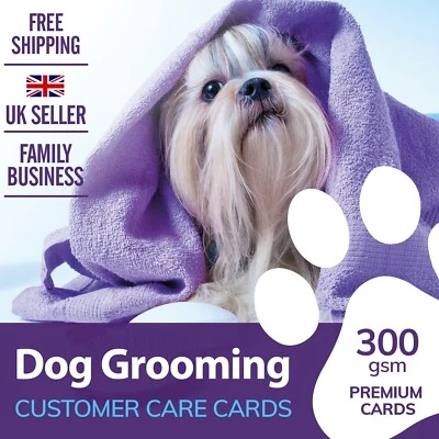ROCKETFISH DESIGN Dog Grooming Customer Care Record Cards - Contract Cards - Continuation Cards