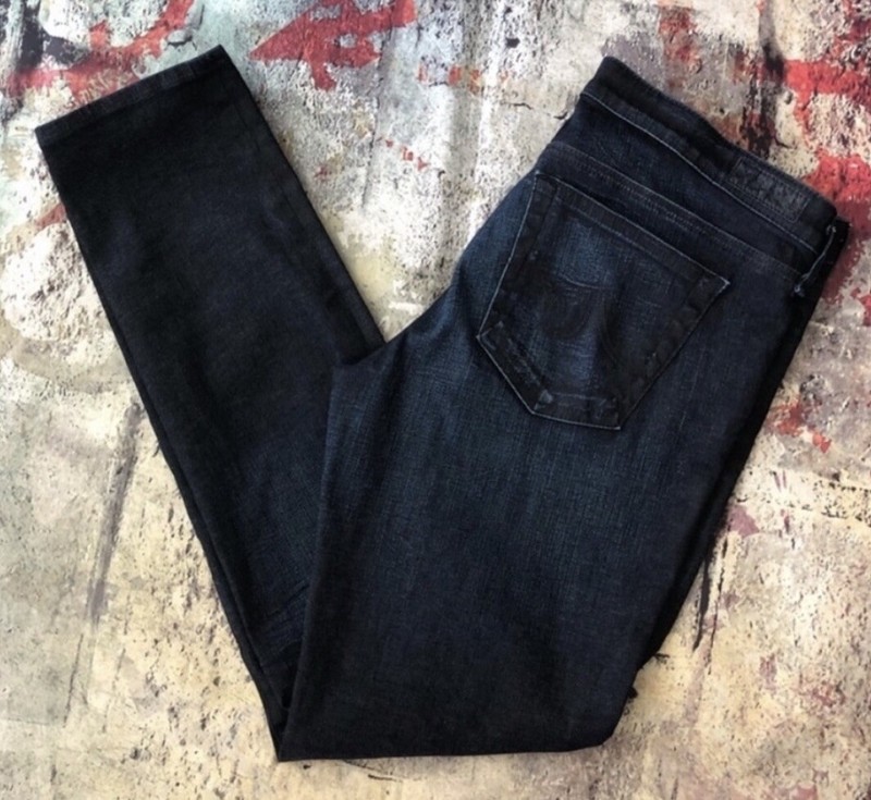 AG Adriano Goldschmied Jeans Womens 31 R Blue Denim The Stilt Cigarette Leg