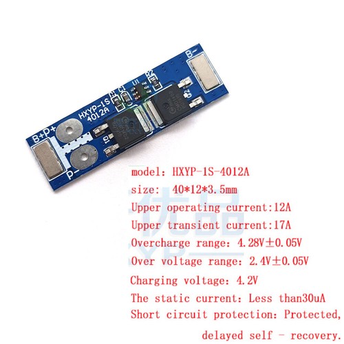BMS Protection PCB Board for 1S 3.7V 4.2V 18650 Lithium LiPo Cell Li-ion Battery - Picture 3 of 8