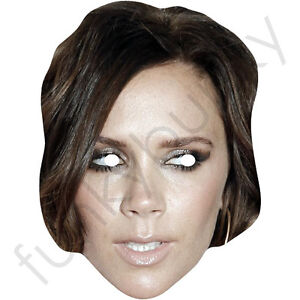 Victoria Beckham Capelli Corti Cantante Celebrita Maschera Di Carta Tutte Le Maschere Sono Pre liati Ebay