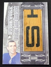 Ed Giacomin 2013-14 ITG Stickwork Vintage Game Used Stick Silver /9 Jumbo Relic