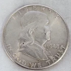 1948 D Franklin Half Dollar FBL in BU Condition