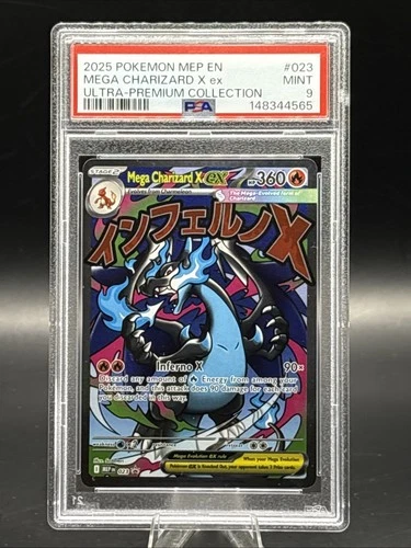 Mega Charizard X ex - 023 - Mega Evolution Promos - Black Star Promo - PSA 9