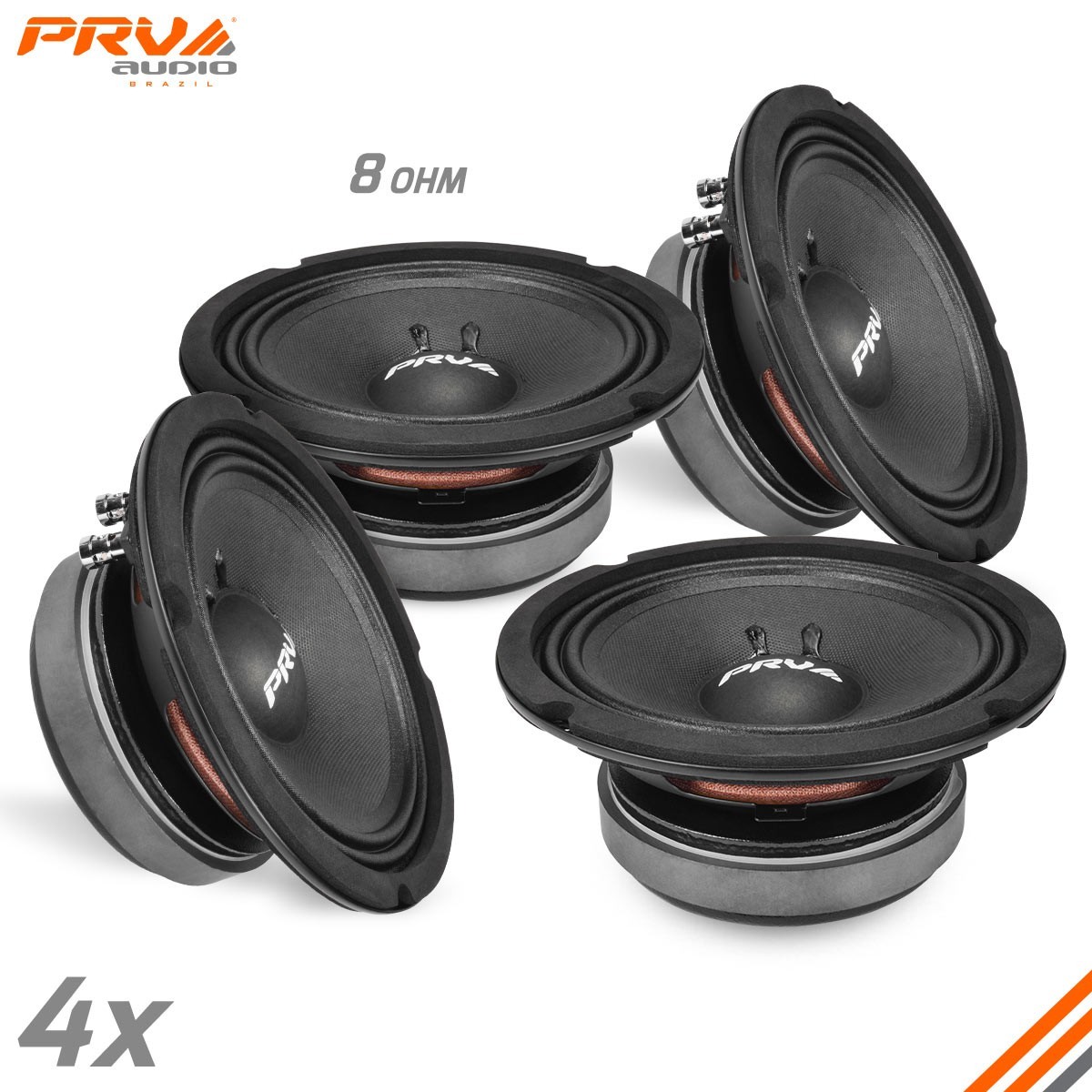 Prv Midbass 4x PRV Audio 6MB200 6.5" Car Speakers – 8 Ohm, 200W - Foto 5