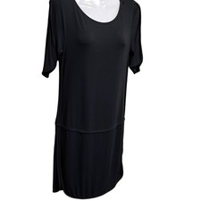 Tart womens dress Size XS black modal blend pullover short sleeve knee length