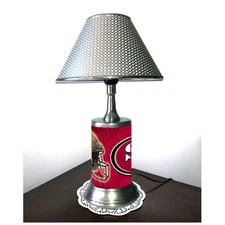 San Francisco 49ers Lamp NFL Table Lamp with Shade Desk Light Room Decor