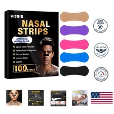 Comfortable Nasal Strips - 100 Pcs for Snoring Relief  Better Sleep Quality